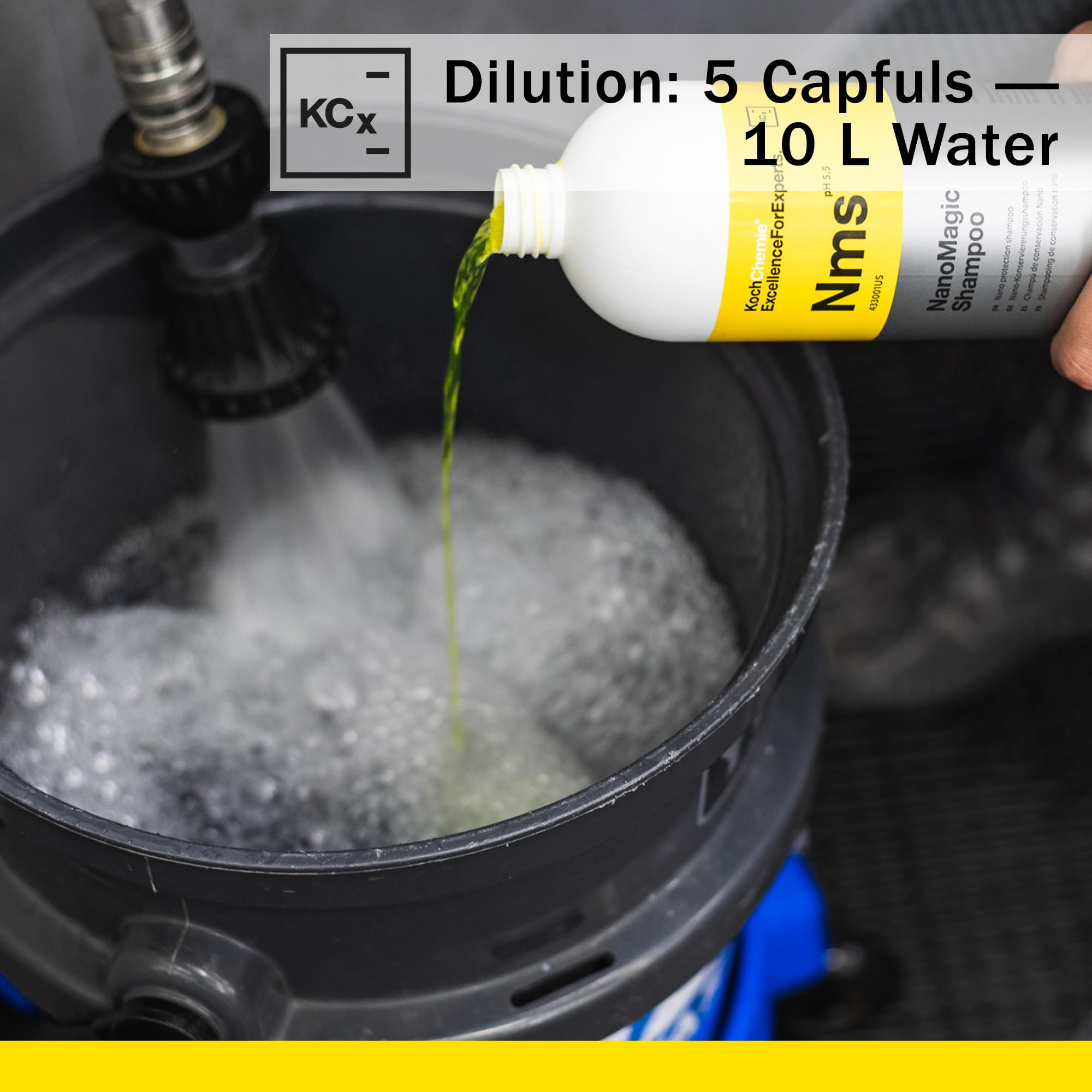 Preserves existing waxes and seals while cleaning with NanoMagic Shampoo.