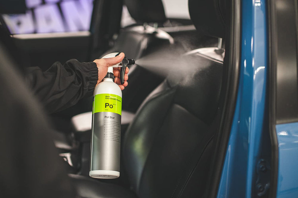 KOCHCHEMIE Pol Star interior cleaner usable for leather Alcantara upholstery and carpet.