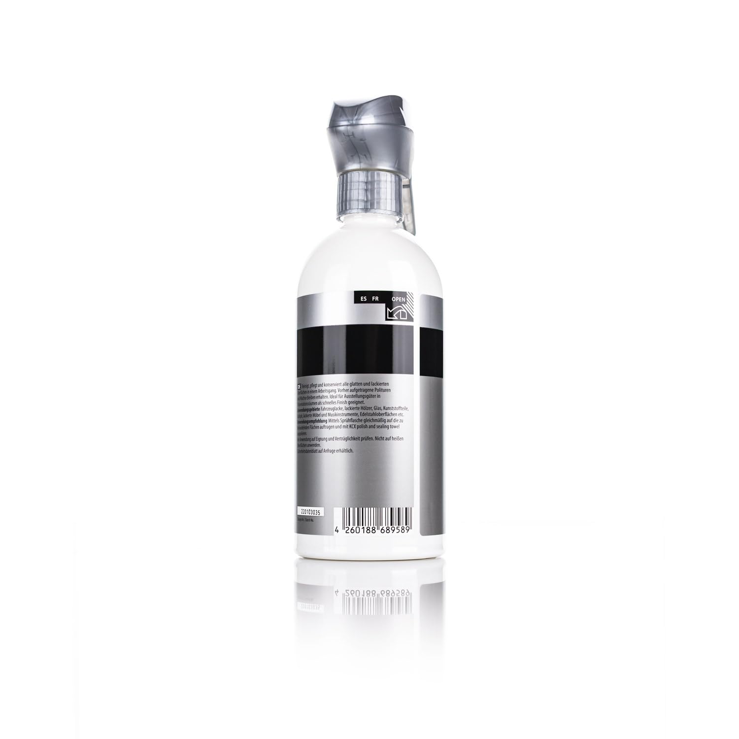 KOCHCHEMIE Quick & Shine spray on glass for streak-free, brilliant clarity.