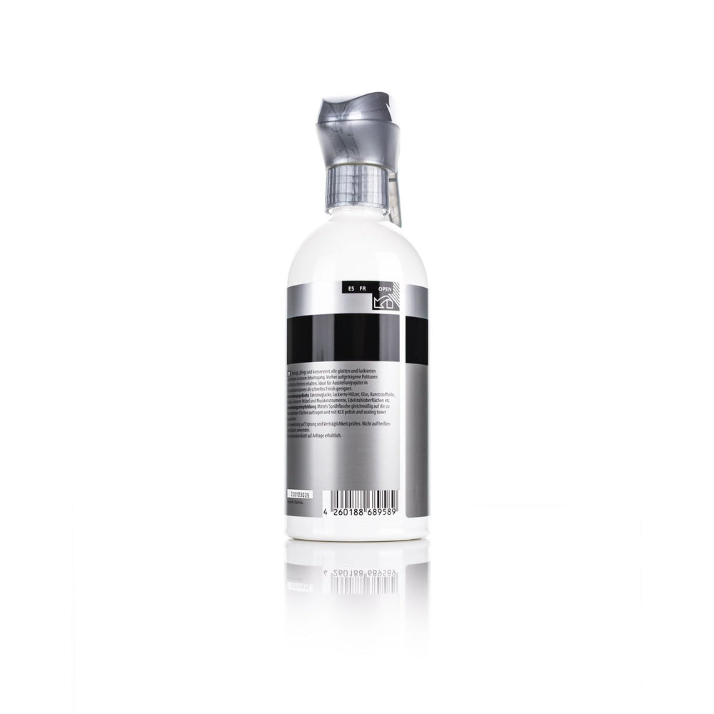 KOCHCHEMIE Quick & Shine spray on glass for streak-free, brilliant clarity.