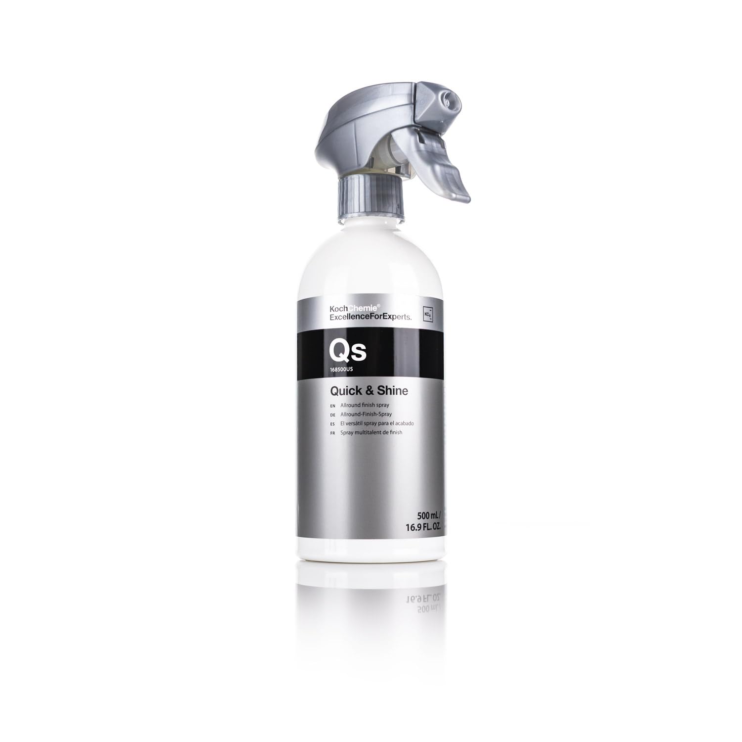 KOCHCHEMIE Quick & Shine Allround Finish Spray on painted panel for showroom gloss.