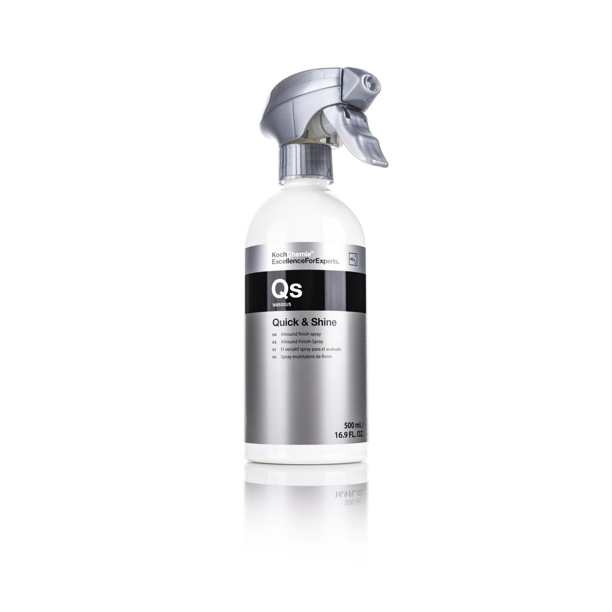 KOCHCHEMIE Quick & Shine Allround Finish Spray on painted panel for showroom gloss.