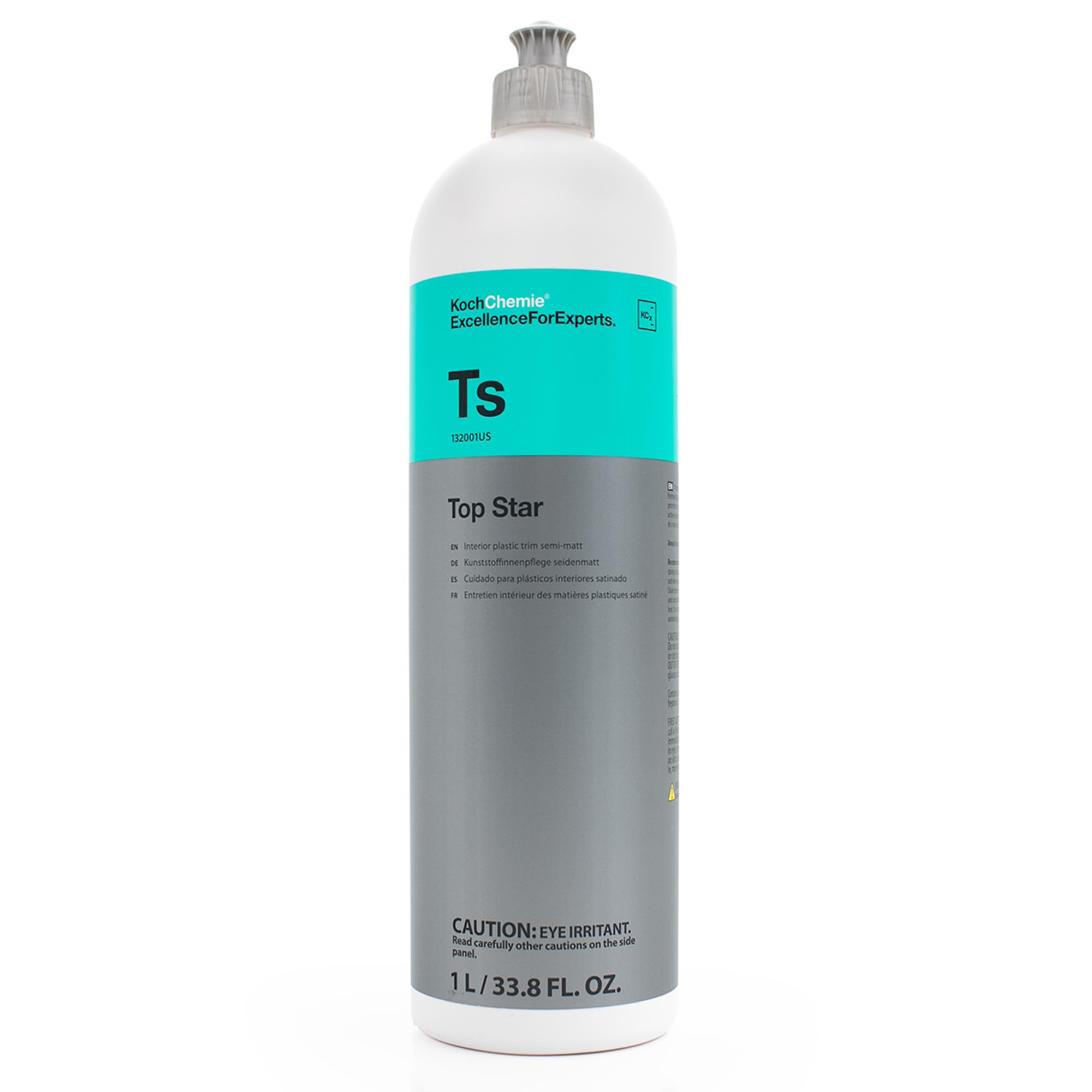 KOCHCHEMIE Top Star interior dressing applied to dashboard for a satin finish and protection.
