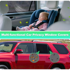 Magnetic and adhesive attachment options for easy setup on 4Runner doors.