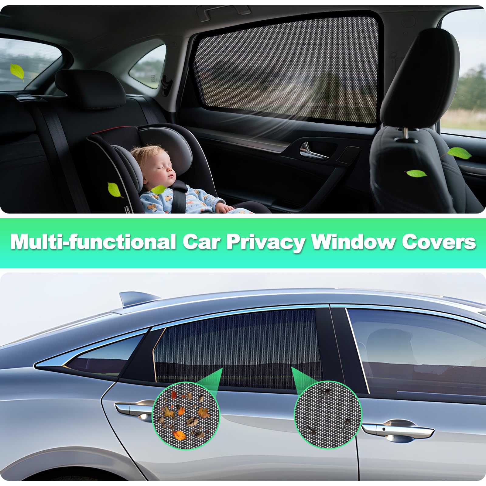 KOCZIL privacy shade for Honda Civic rear doors enhances comfort on camping trips