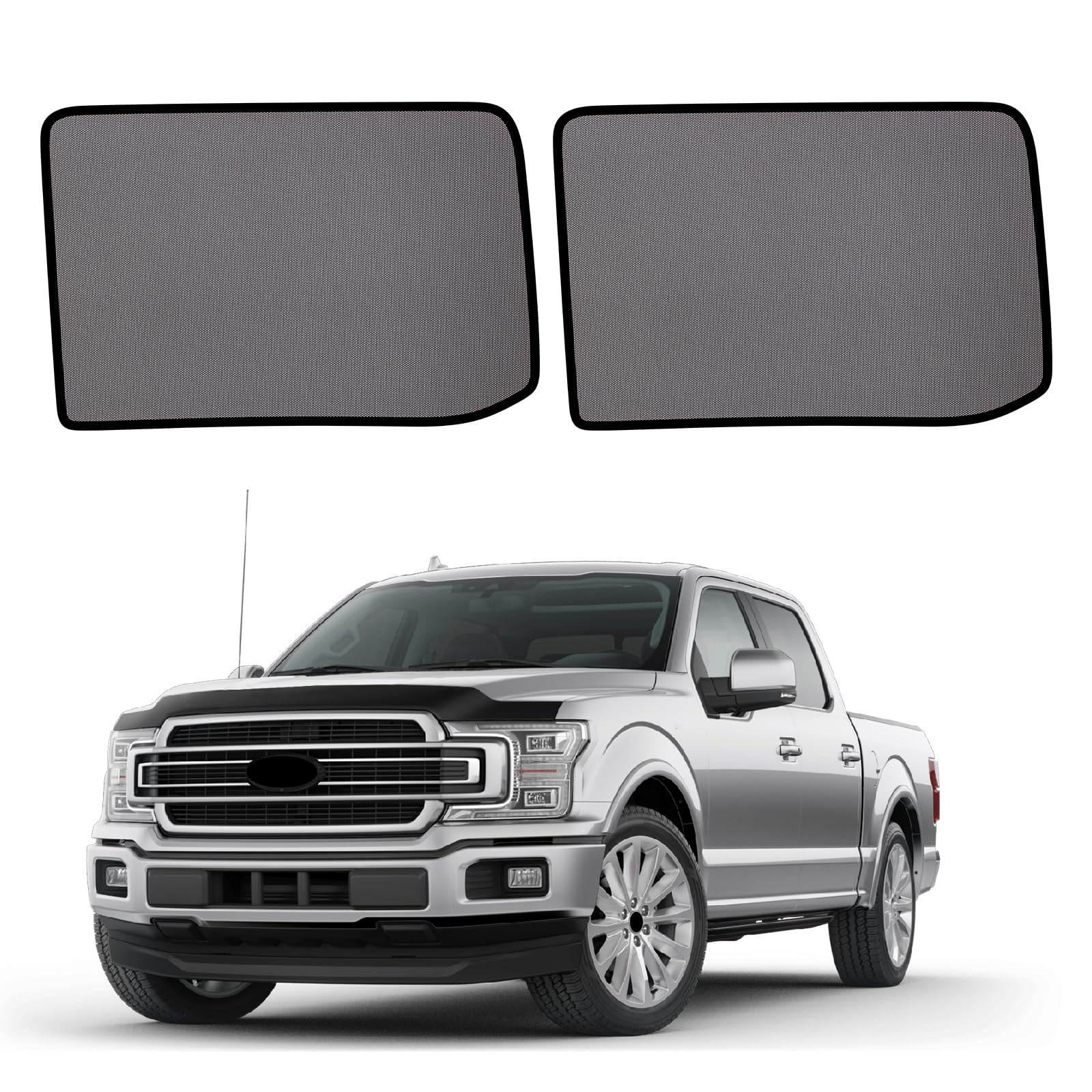 KOCZIL f150 rear window shade provides privacy for backseat travelers.