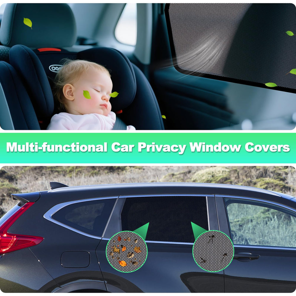 KOCZIL privacy backseat shade creates a private space for passengers.
