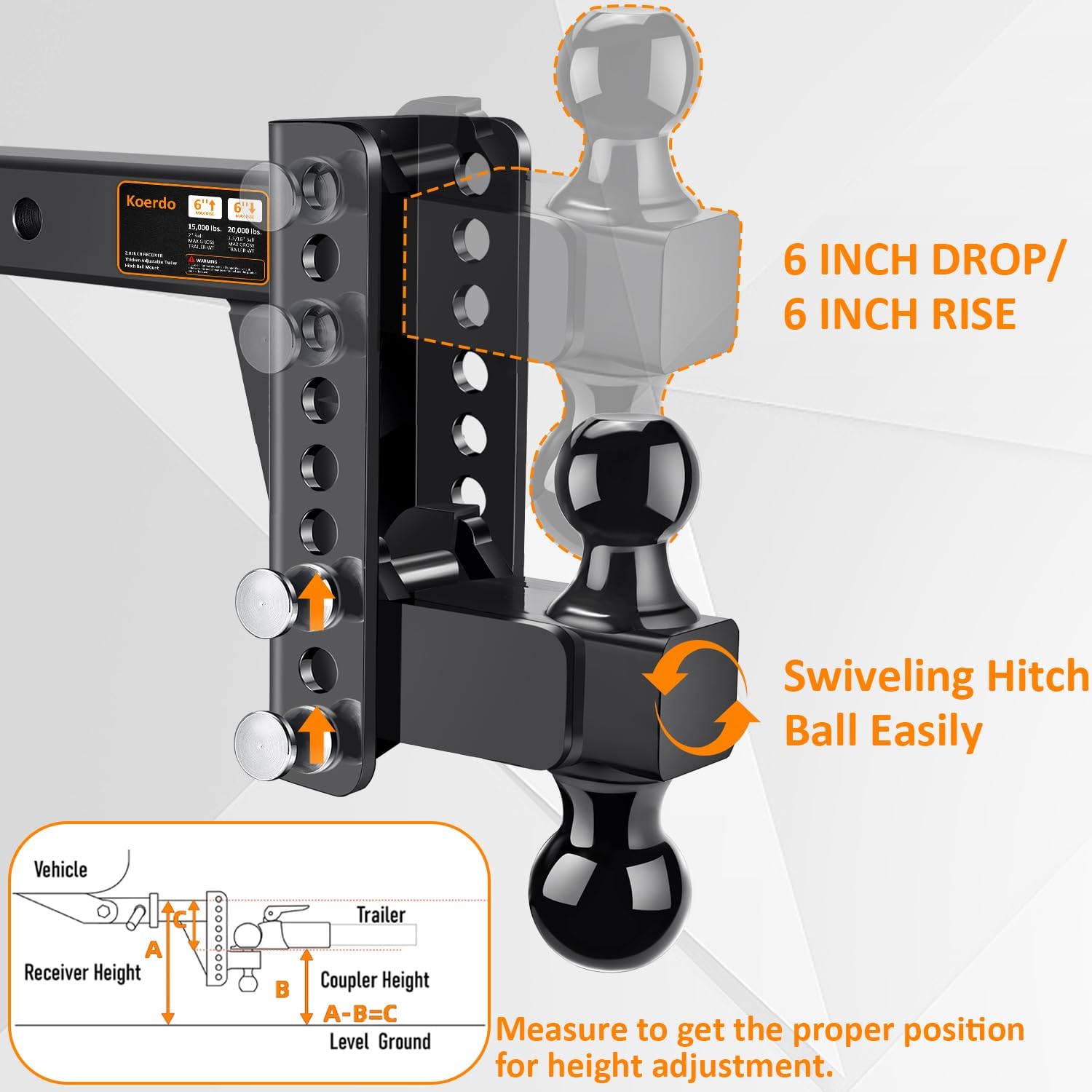 Koerdo no play sway free design reduces trailer movement and noise.