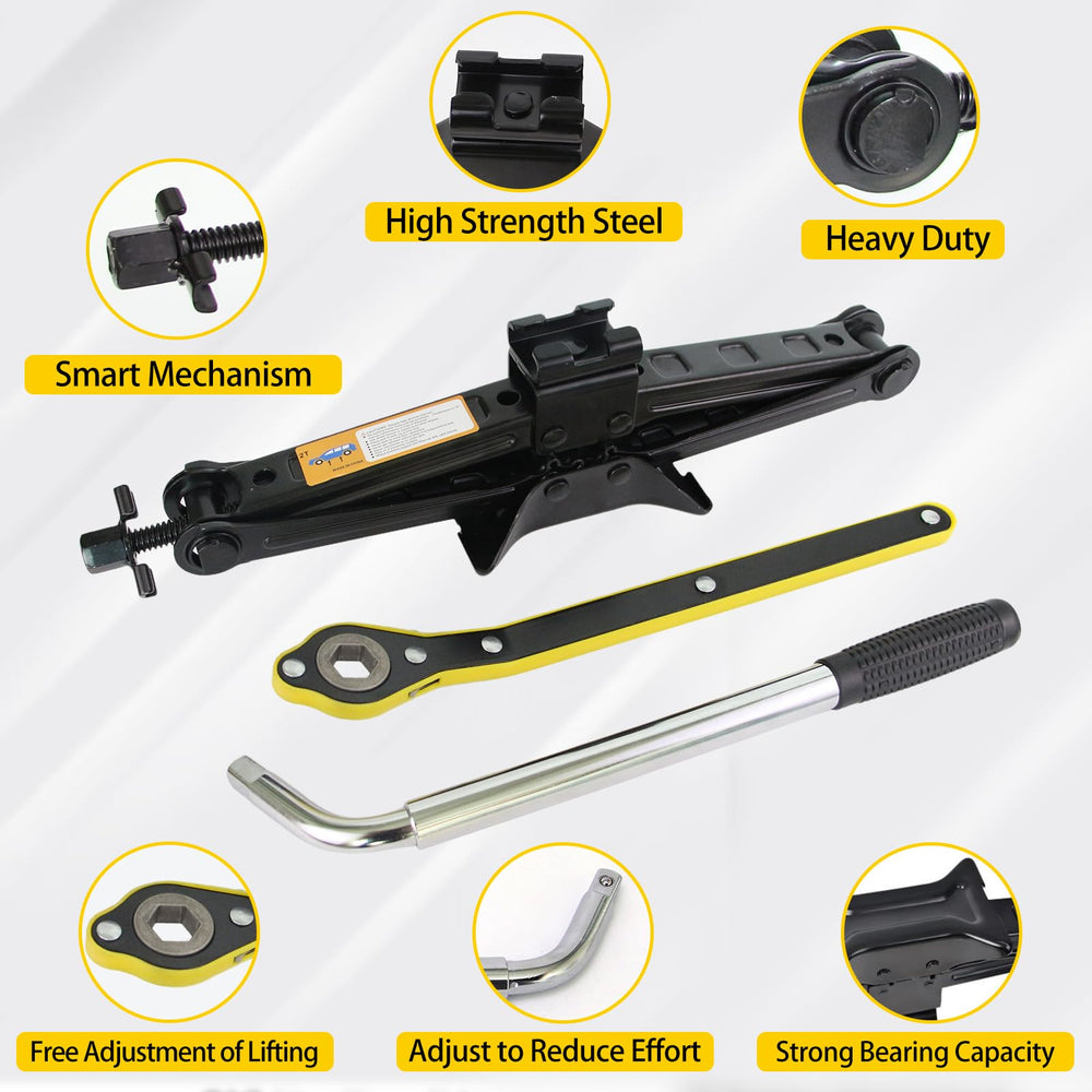KOERZORE compact jack stored in trunk for emergencies and quick access