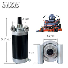 Kohler Starter 7000 Series mower side view shows compact design for easy installation