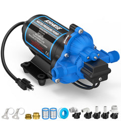 Kohree 110V water pump front view for reliable RV water supply.