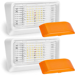 Kohree 320-lumen LED RV porch light, front view for bright exterior lighting.