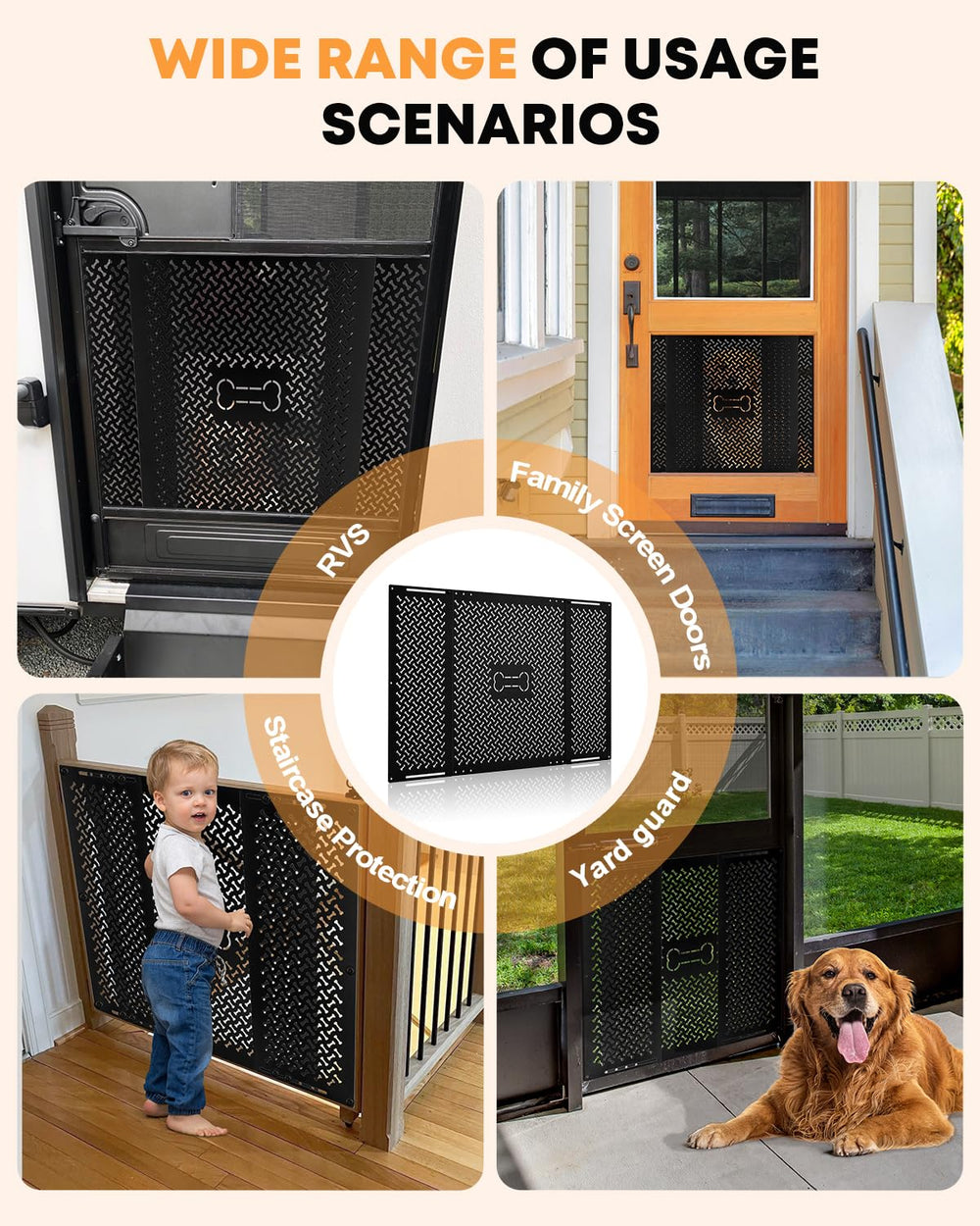 Kohree dog-friendly entry protector helps keep pets safe at the door.