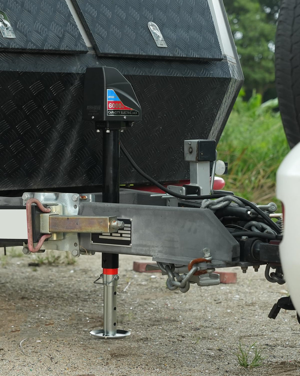 Kohree electric trailer jack hand crank offers a reliable backup option.