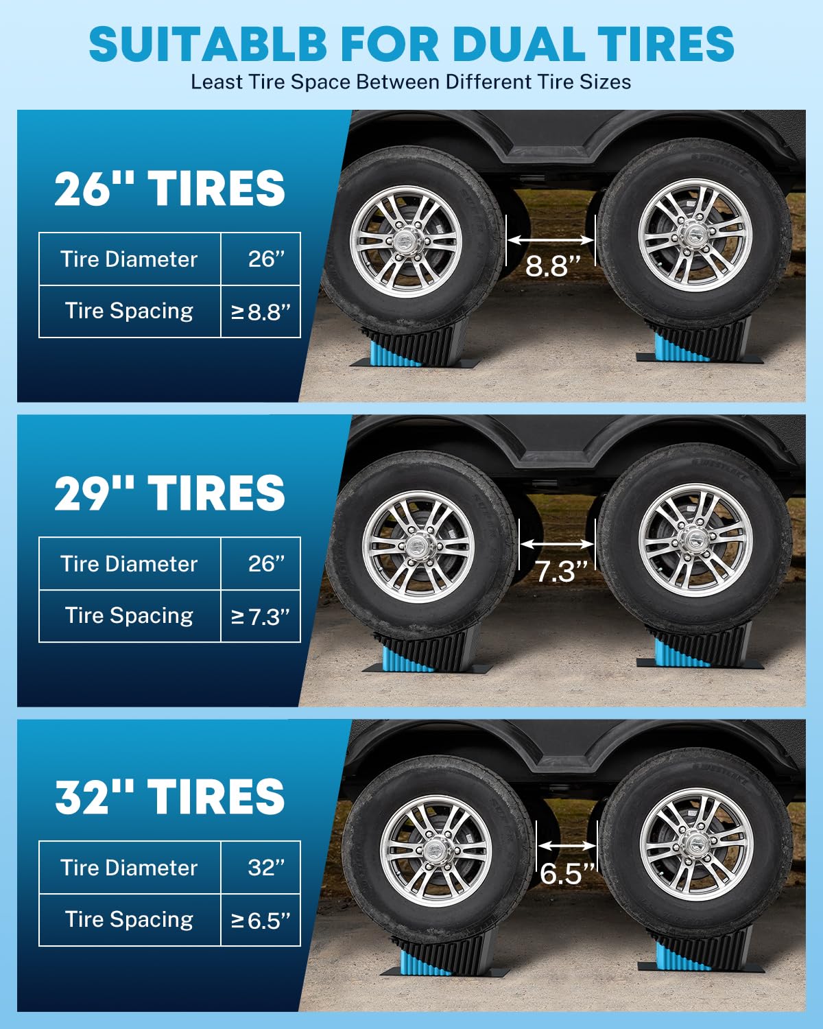 Kohree leveling range from half to five inches for flexible adjustments.