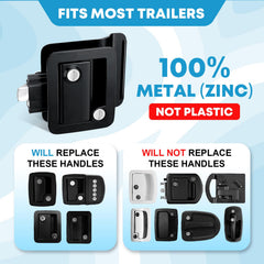 Kohree metal RV door lock showing IPX3 waterproof design.