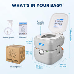 Kohree toilet odorless and leak-proof seal, keeps camp space clean