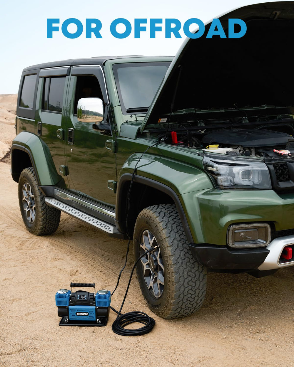 Kohree rugged 24 lb unit designed for demanding outdoor environments.