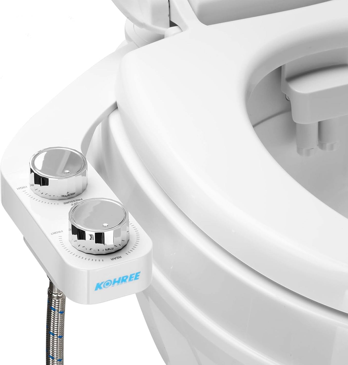 Kohree RV bidet attachment in full view for easy setup and improved hygiene.