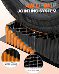 Kohree orange leveling blocks improve visibility during campsite setup