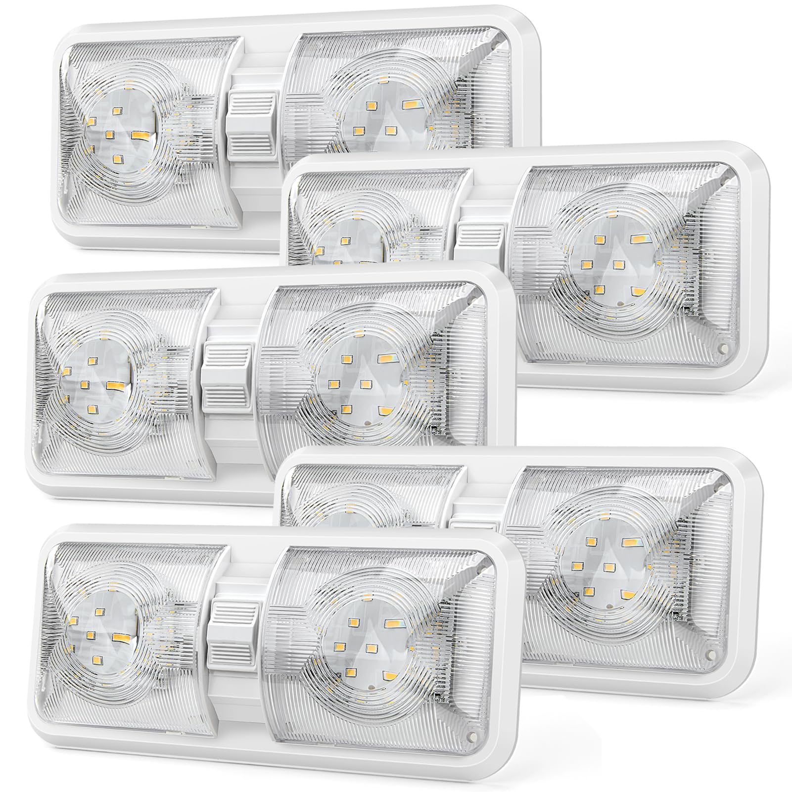 Kohree RV Lights interior double dome for trailers provides bright, efficient illumination.