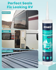 Kohree Non-Leveling RV Roof Sealant UV resistance under sun exposure.