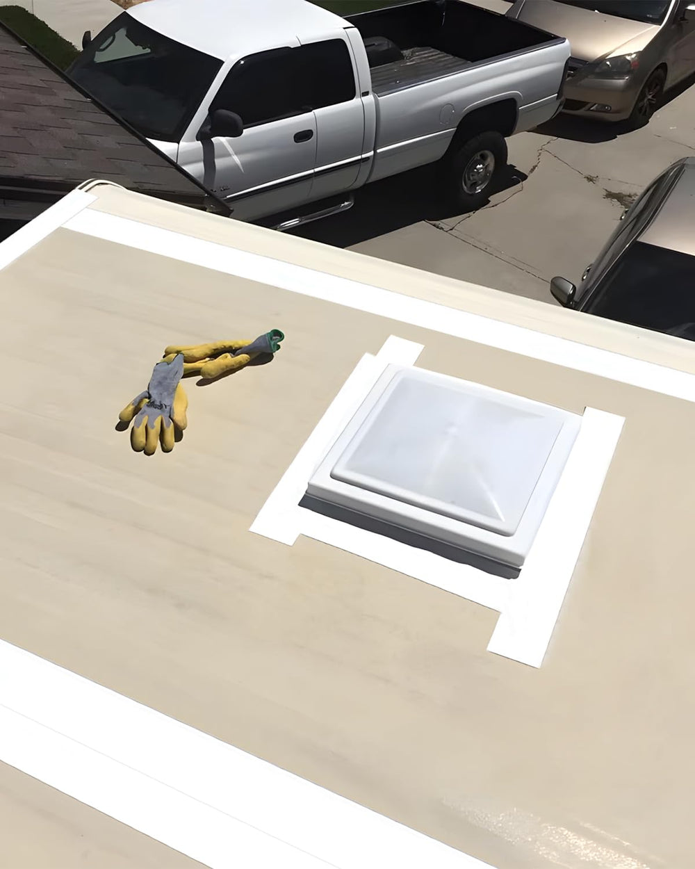Kohree RV Sealant Tape edge sealing on joints and skylights
