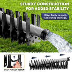 Kohree RV Sewer Hose Support close-up reveals sturdy PP construction and durable hinge