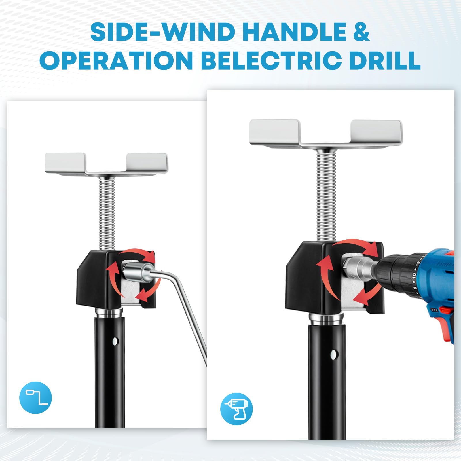 Kohree stabilizers extended for solid footing on uneven ground while camping