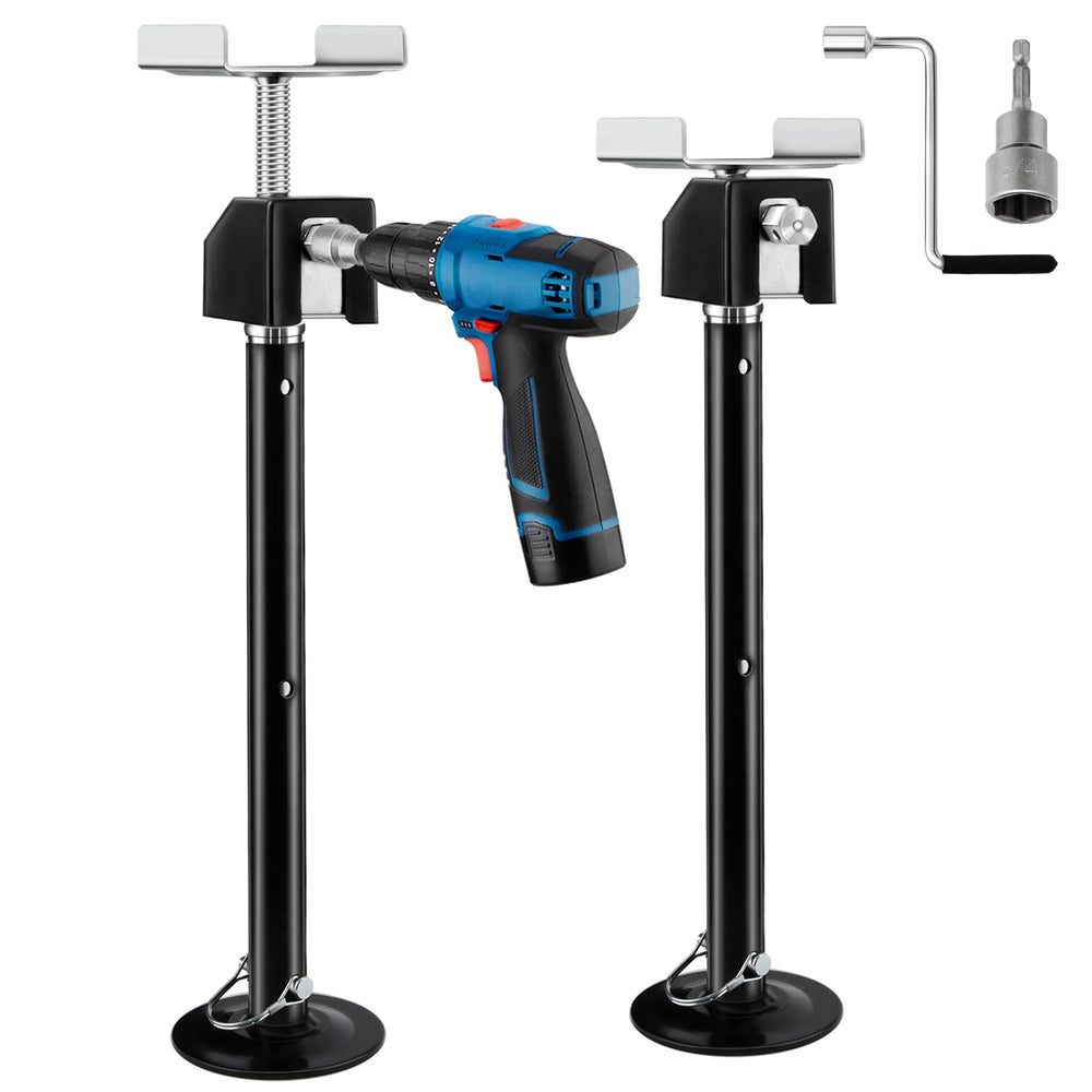 Kohree RV slide-out supports in setup stabilize the trailer for steadier living space