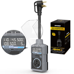 Kohree 30A RV surge protector front view with rugged outdoor-ready housing.