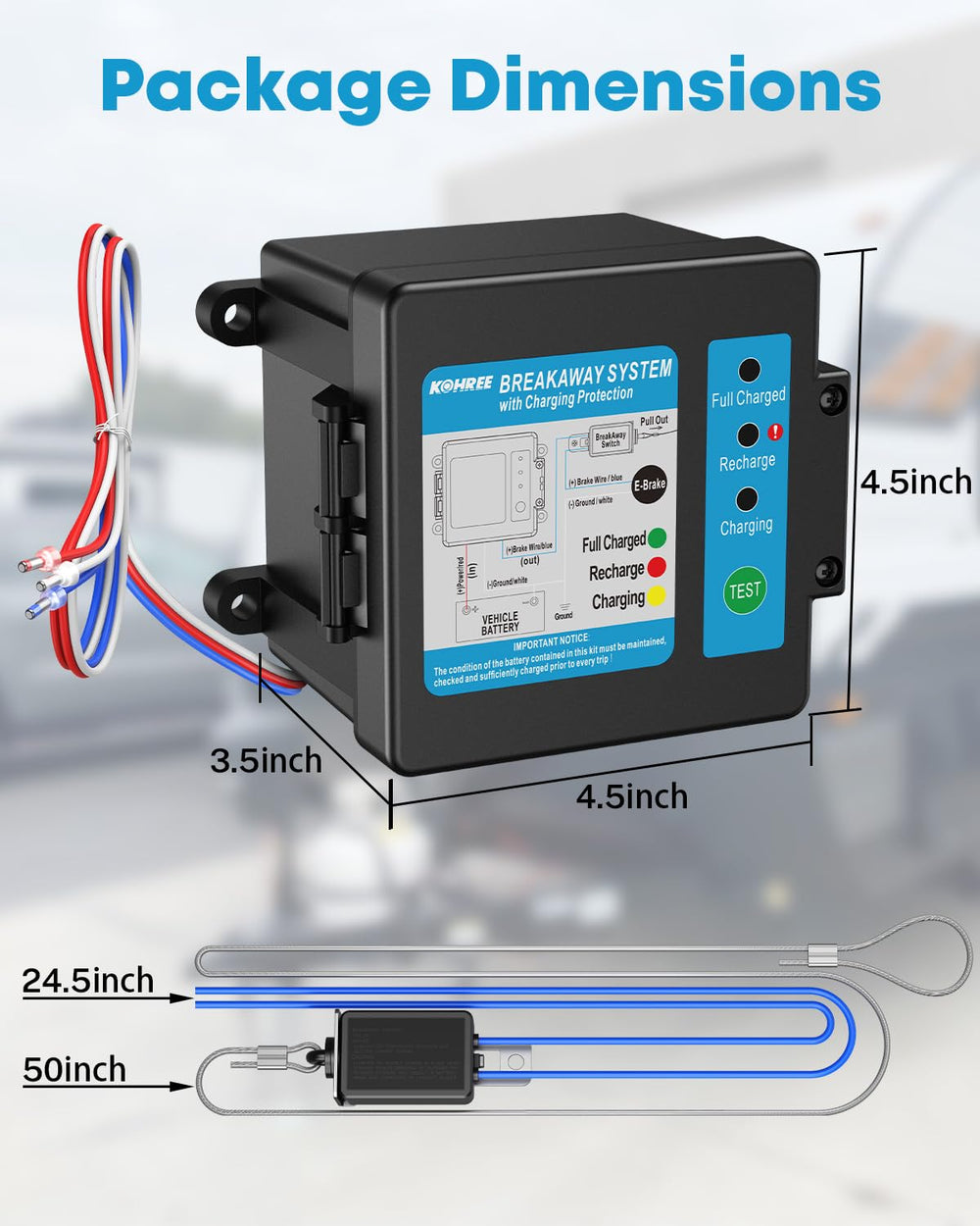 Kohree side-mount design simplifies installation and mounting.