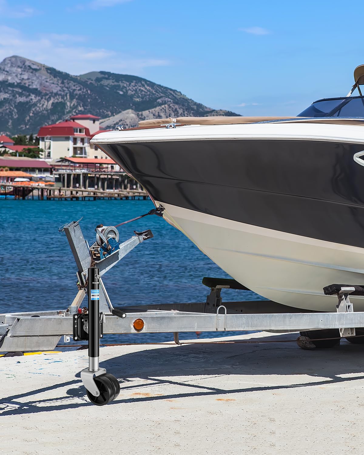 Lift range from 24.8 to 35 inches suits many trailer heights.