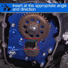 KOHUIPU cam sprocket locking tool setup for easy installation.