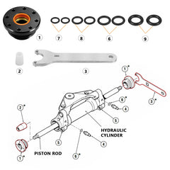 KOHUIPU HC5345 eight O-rings pack supports long-lasting seals and leak prevention.