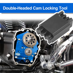 KOHUIPU twin cam locking tool assists Dyna models during cam maintenance.