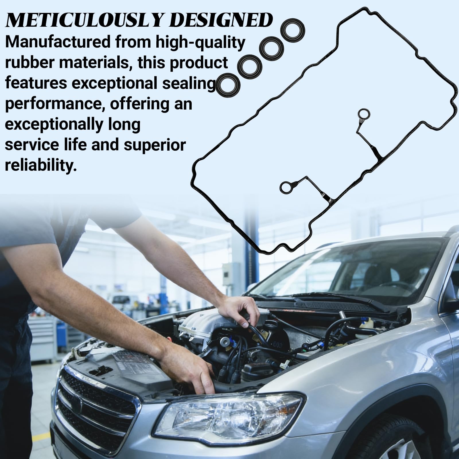 KoiLuvGo engine bay kit shown during easy DIY installation for leak prevention.