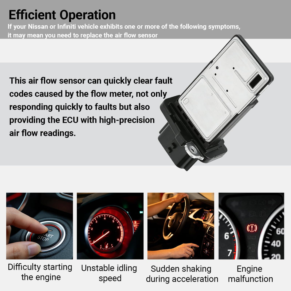KoiLuvGo MAF sensor compatibility chart confirms broad Nissan/Infiniti model support.