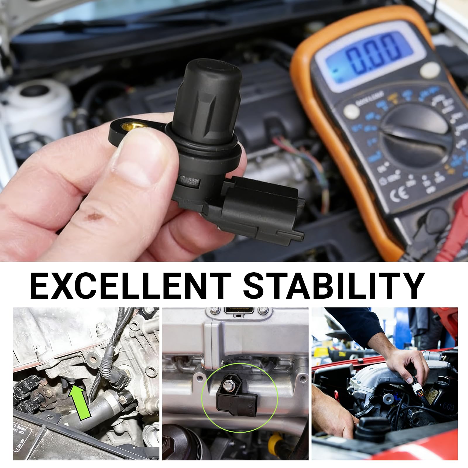 KoiLuvGo camshaft sensor with perfect fit reduces EPC warning symptoms.