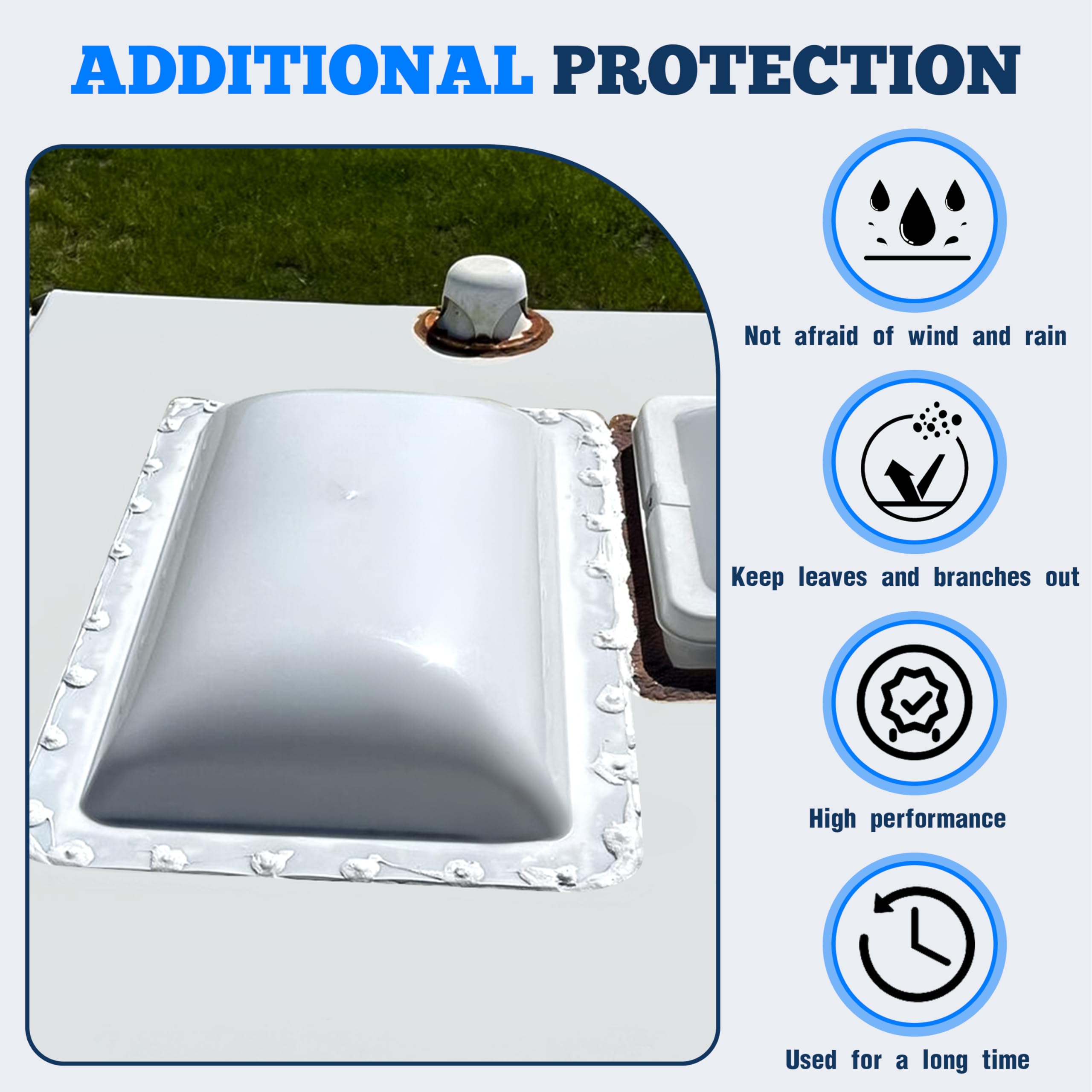 Kojem black skylight cover adds heat and UV protection in hot climates.