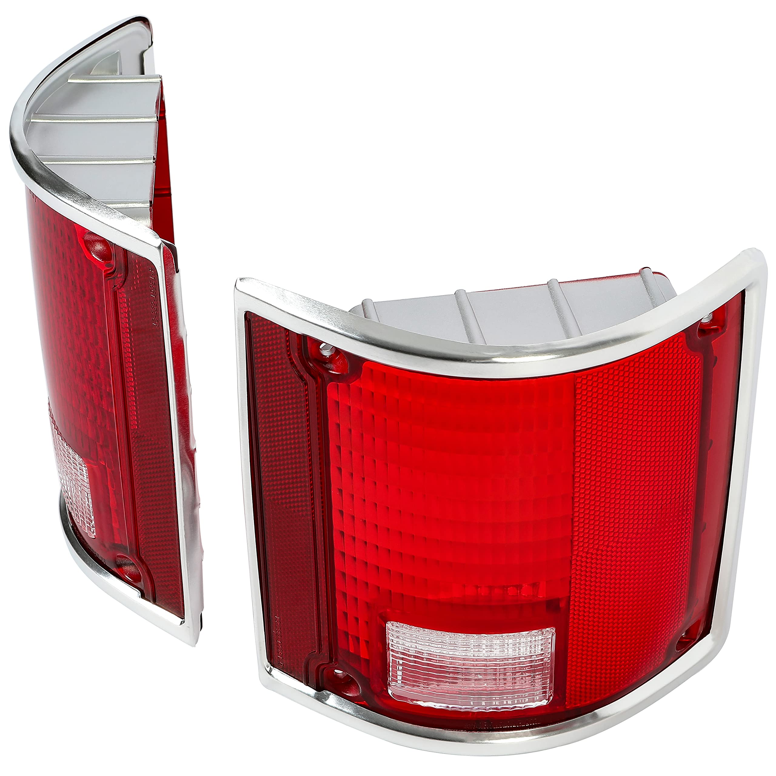 Kojem chrome housing and clear lens highlight classic styling and protection.