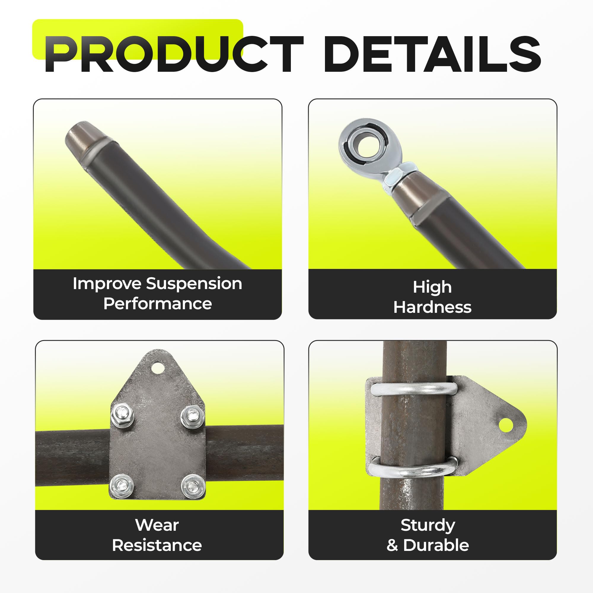 Kojem compatibility with Jeep XJ confirms precise steering bar fit.