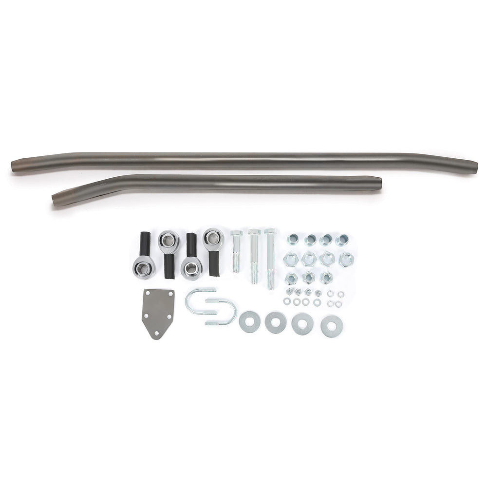 Kojem crossover steering kit: steering bars for Jeep XJ on rugged terrain.