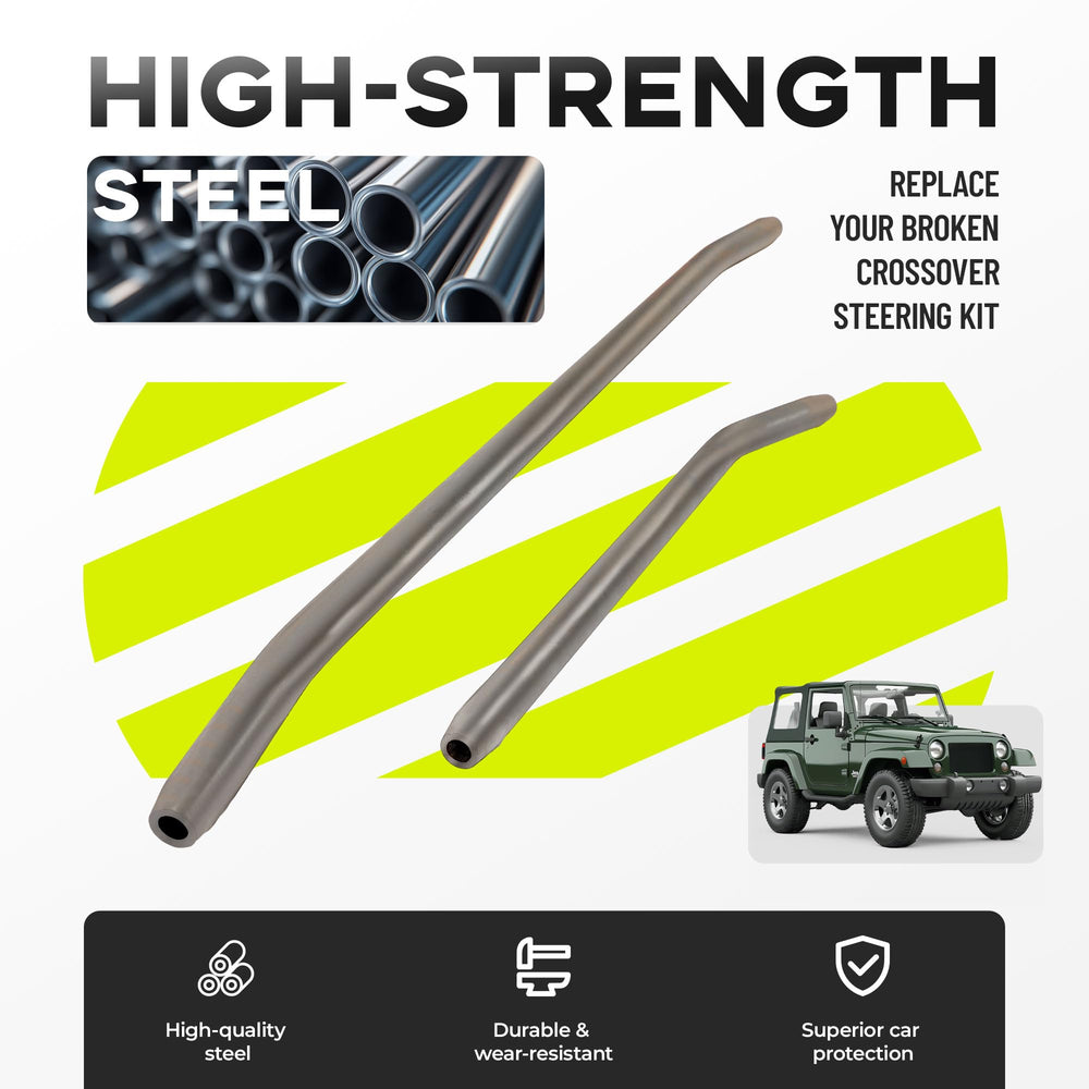 Kojem steering stabilizer bracket in steel adds front-end rigidity.