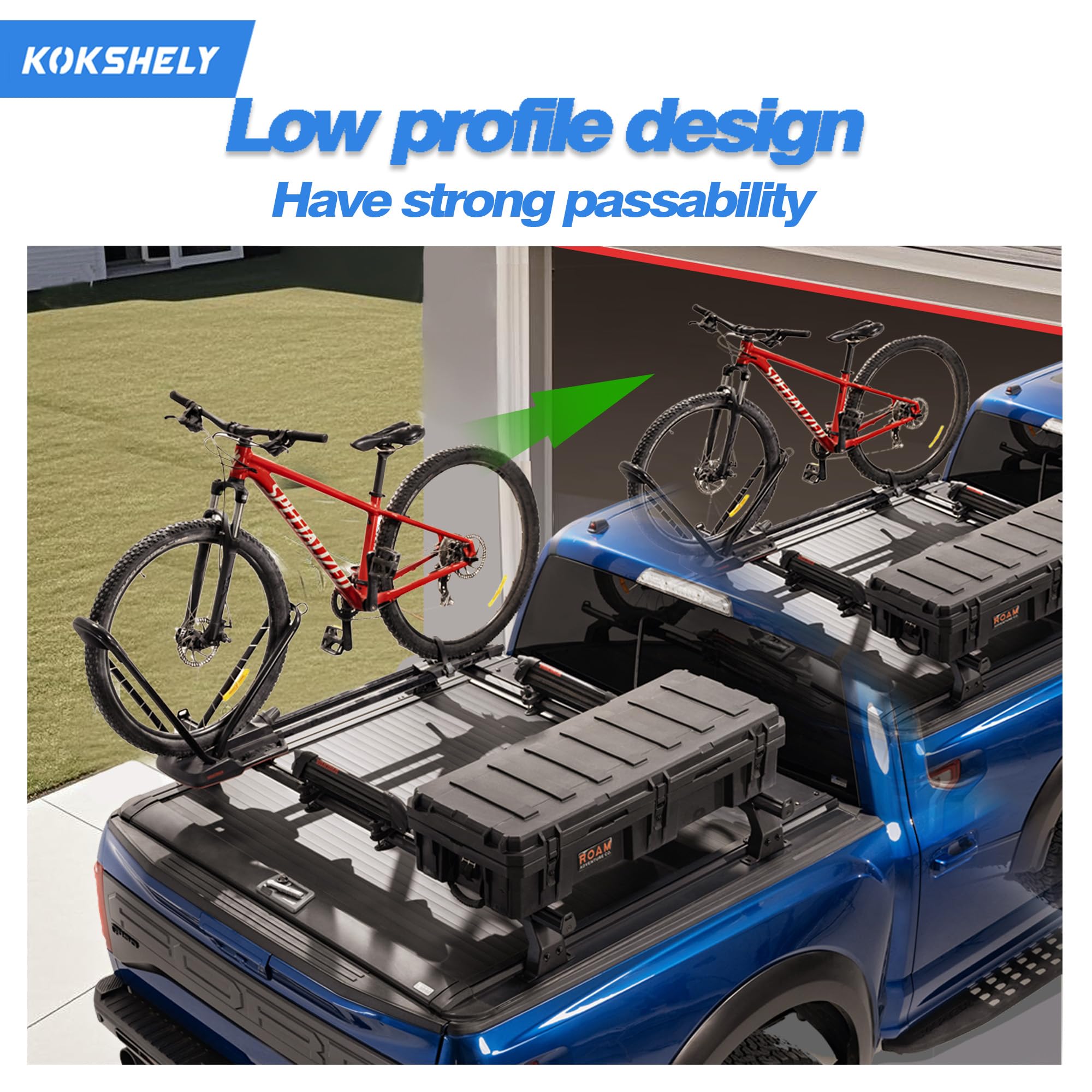 KOKSHELY balanced load across bars for stable, confident highway handling.