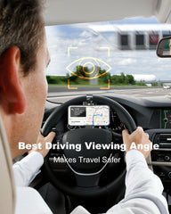 Kolasels steering wheel phone holder offers 360° rotation for flexible viewing.