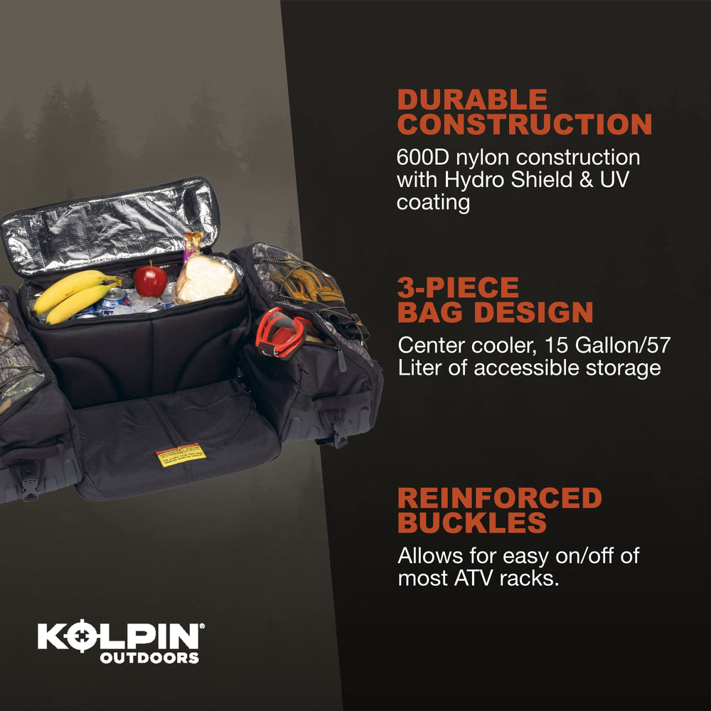 Kolpin Matrix Seat Bag interior showing padded backrest and seat for added comfort