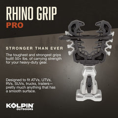 Kolpin Rhino Grip Pro 50+ lb capacity supports heavy gear on trailers and boats.