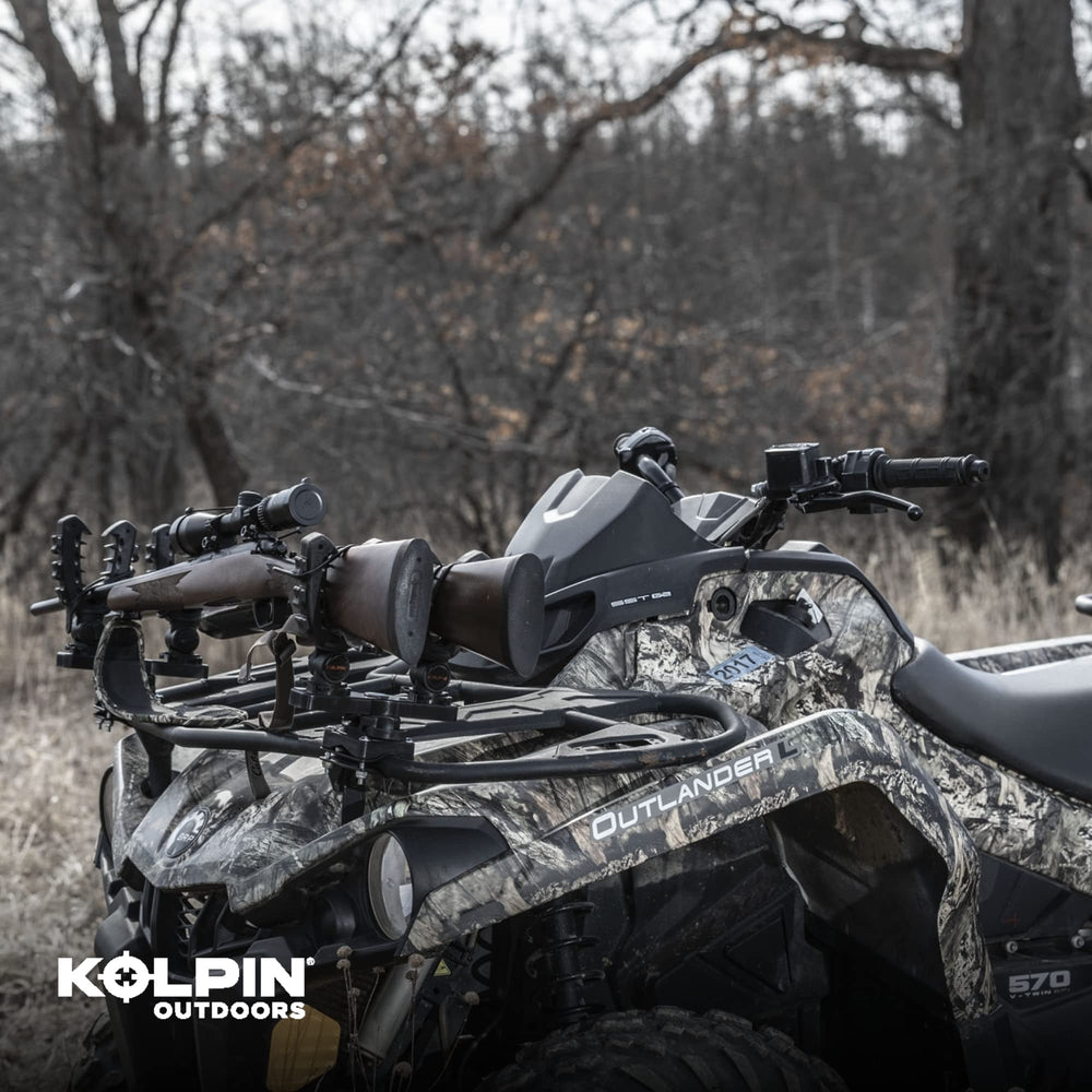 Kolpin Rhino XL rugged construction cushions shocks during transport.