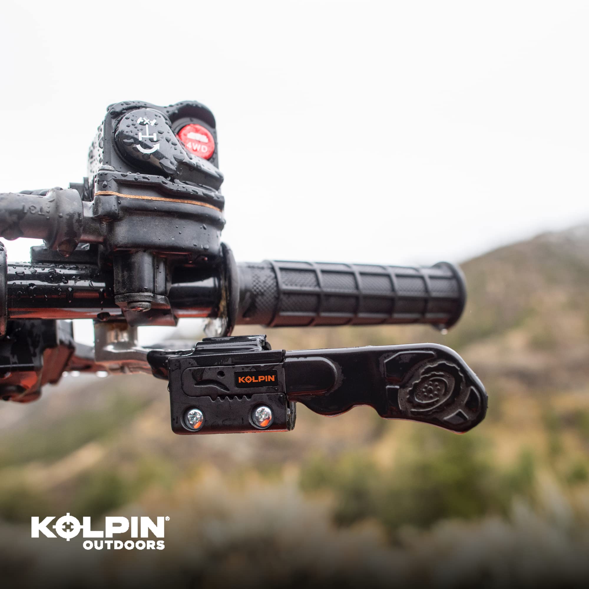 Kolpin Throttle Master during installation showing bolt-on design and precise fit